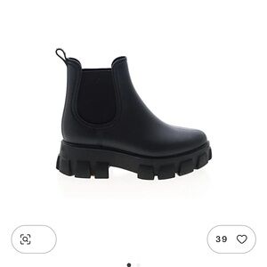 Jeffrey Campbell Chunky Black Chelsea Rain Boot